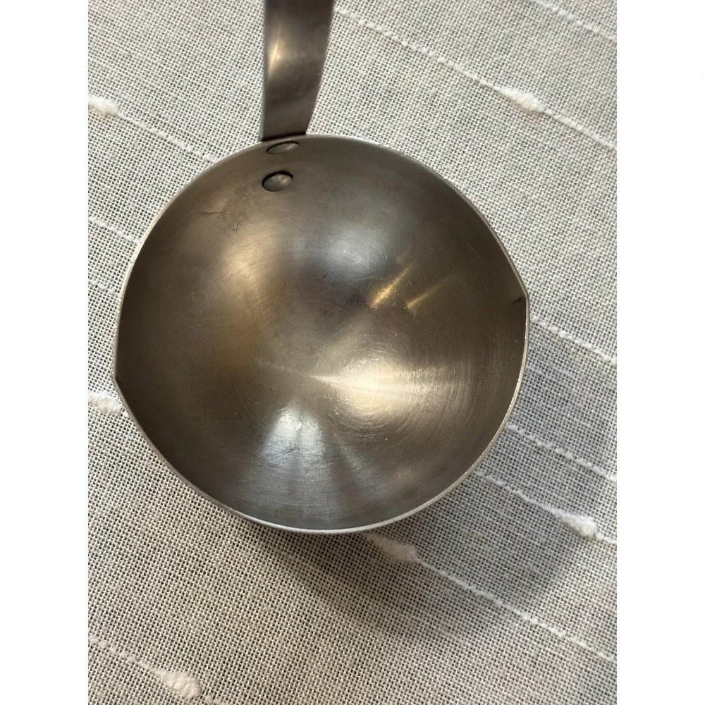 Flint USA Vintage Country Garden Soup Ladle Stainless Steel Daisy Flower EUC